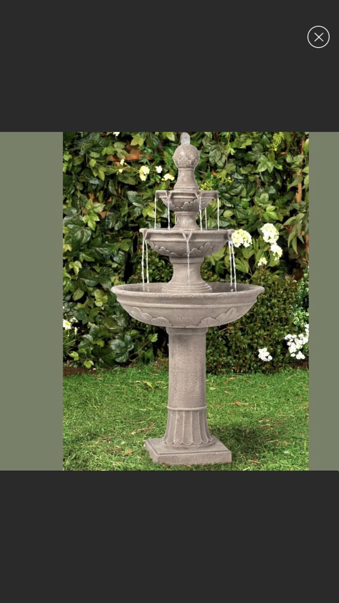 Italian Garden Water Fountain - 48”