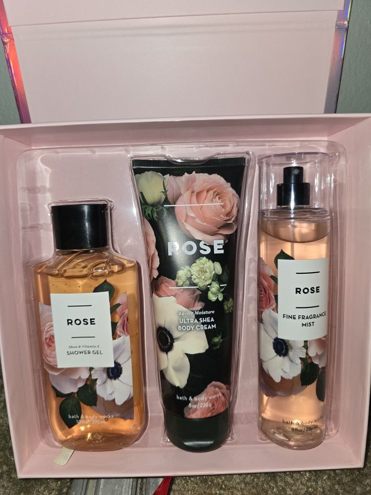 Bath & Body Rose Set