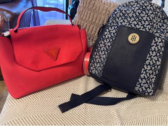 Guess and tommy hilfiger bags