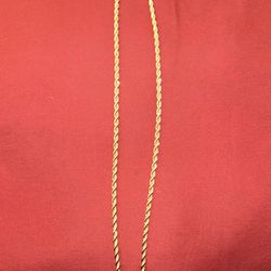 14k gold rope chain 3mm 24inches 