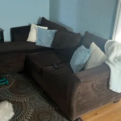 Brown Couch With Chaise