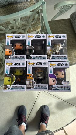 Funko Pop Star Wars Ashoka Complete Set