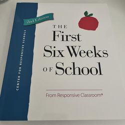 First Six Weeks Of School Book