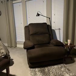 Brown power recliner