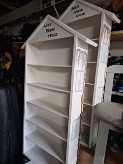 Two matching 42x34x6 display shelfs