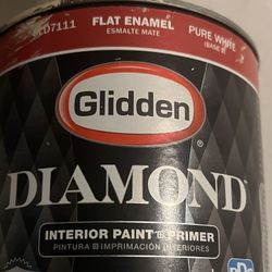 Glidden Diamond Flat Enamel Paint 1 Quart