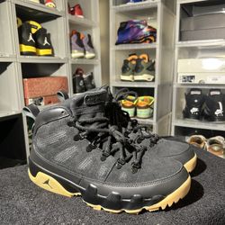Air Jordan 9 Boot ‘Black/ Gum’ - 10.5M/ No Box- Very Clean