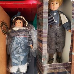 New Boy And Girl Porcelain Dolls 