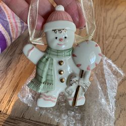 Lenox Porcelain Snowman Ornament