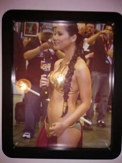 Actress olivia munn as princess leia