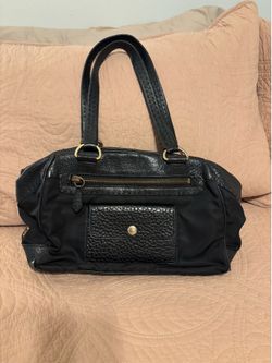 Vintage Prada Vitello Daino + Tessuto bowler/satchel bag