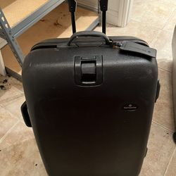 Vintage Samsonite Hardshell Combination Locking Rolling Travel Suitcase