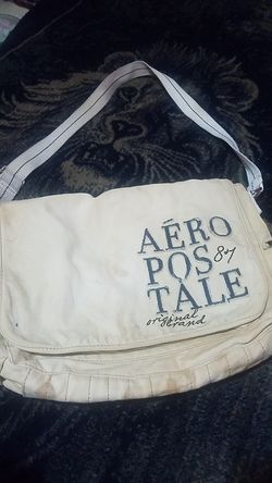 Aeropostale Canvas Messenger Bag With Lap Top Case