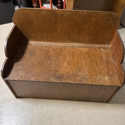 Wooden Bench Toy Box