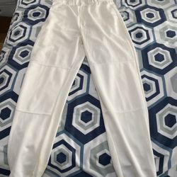 Men White Baseball Mens Medium