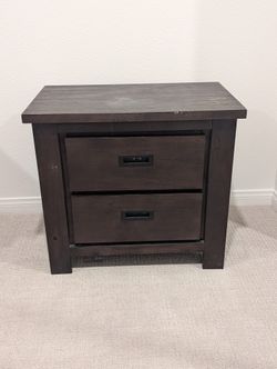 Brown Wood Nightstand