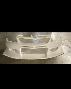 VOLTEX style front bumper with lip builtin for evo 7 8 or 9