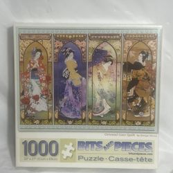 Bits & Pieces Oriental Gate Quilt 1000-Pc Jigsaw Puzzle