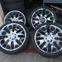 24" 6x5.5 ICE Rims & Tires