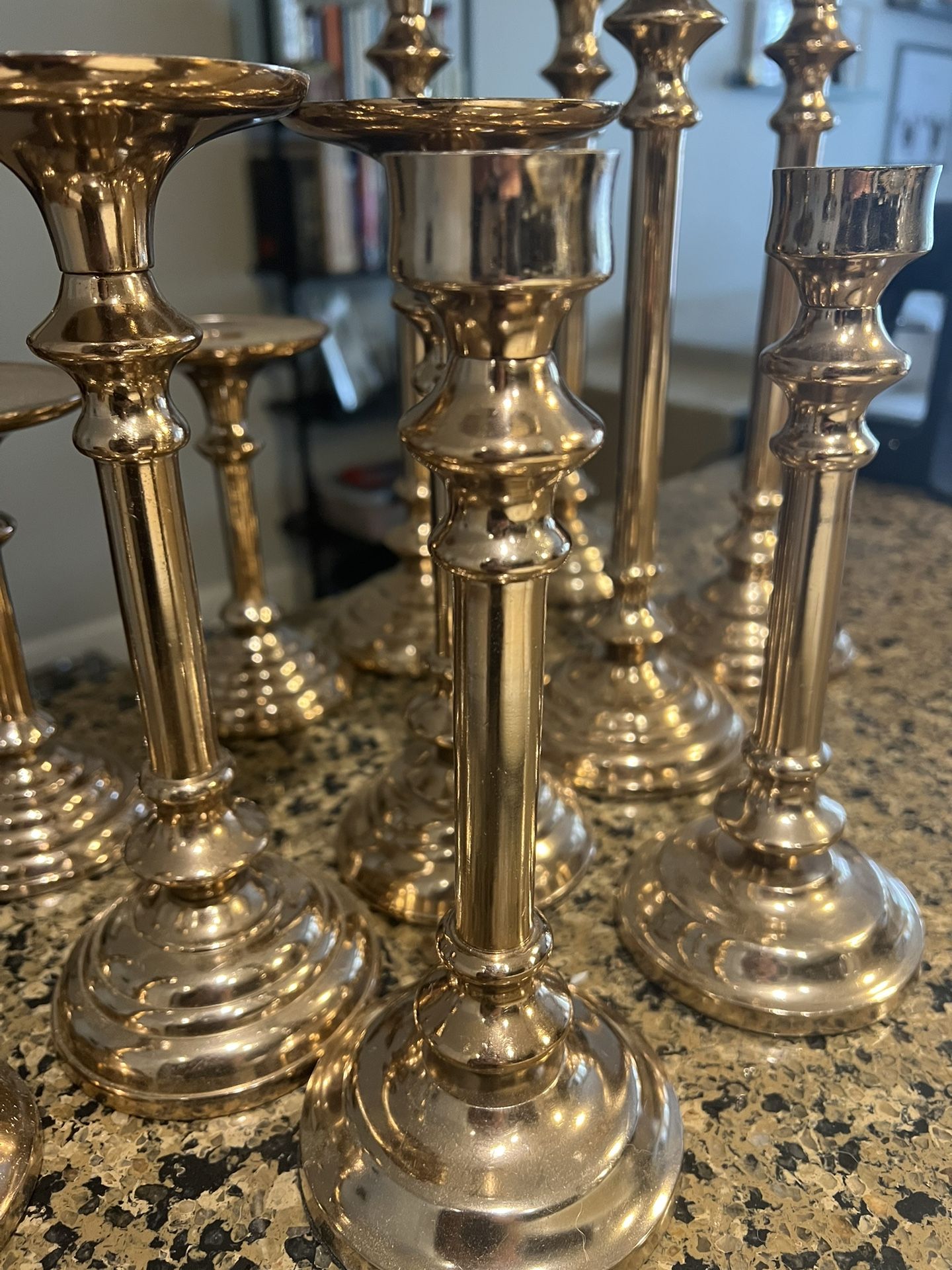 Rose Gold Taper Candle set