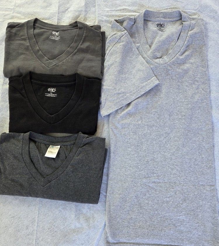 SHAKA WEAR MEN'S SHIRT SIZE 2XL IN GOOD CONDITION $20.00 ALL 4 T SHIRTS