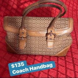 🚩 COACH - signture women bag (Brown /Leather)