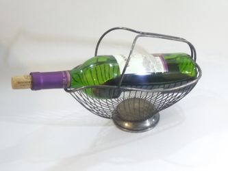 Vintage Bottle Holder Italy Signed Number