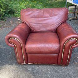 Beautiful Leather Easy Chair