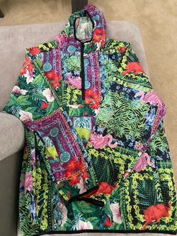Multicolor Tropical Zip-Up Hoodie