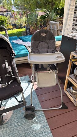 Stroller and High Chair