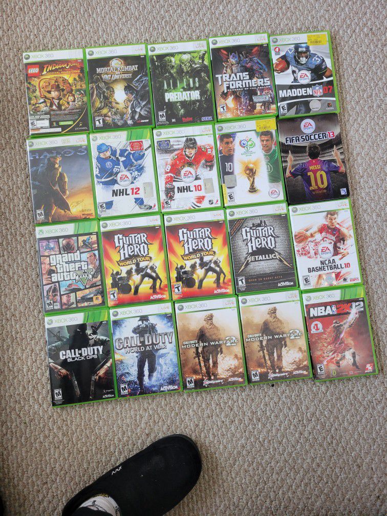 Lot Of 20 Xbox 360 Games. 
