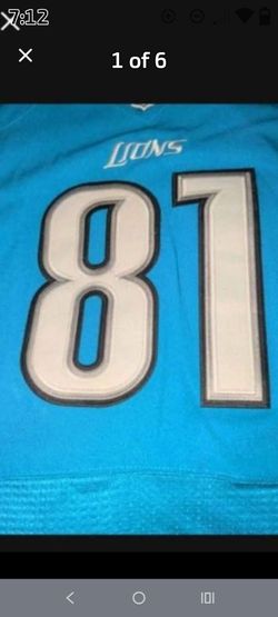 New Calvin Johnson Stitched Jersey Dead Stock Size 48 With Tags