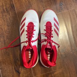 Red and White Adidas Crazyflight X  size 11 women's / size 9 men's 