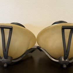  2 Ceiling Lights , 2-Light Fixtures Bronze Finish