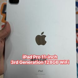 iPad Pro 11 inch 3rd Generation 128GB WiFi