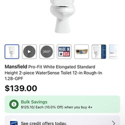 Brand New Toilet And Accessories