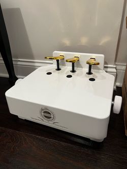 White Adjustable Piano Extender Bench