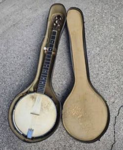 Vintage 5-String Banjo w/ Hardshell Case – Dowel Stick – 11" Head – Unique
