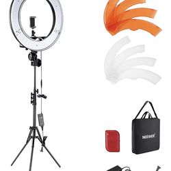 NEEWER Ring Light 18inch Kit: 55W 5600K Professional LED with Stand and Phone Holder