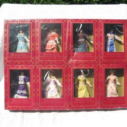 Lot of 8 Special Times Porcelain Doll Ornaments~New & Factory Sealed!

