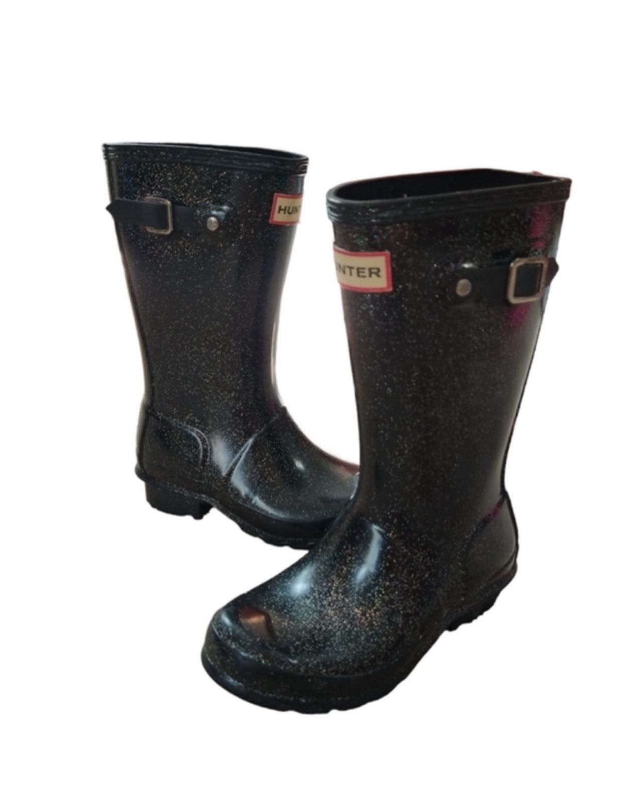 Girls Hunter Sparkle Rain Boots Size 1