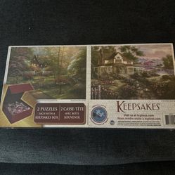 New & Sealed Keepsakes (set of 2) 1000 Piece Jigsaw Puzzles