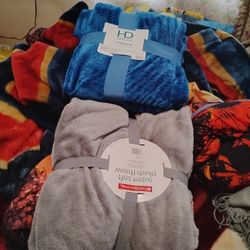 two brand new blankets for christmas gift