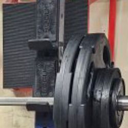 Rogue fitness monster lite 5/8 inch Rogue logo j-cups/ j-hooks