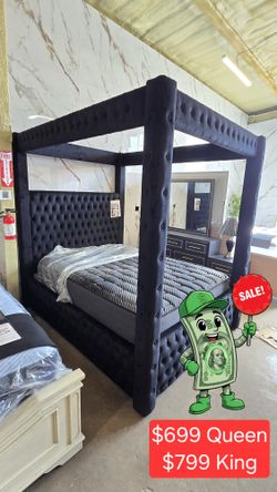 Canopy Style Bedframe $699 QUEEN NEW