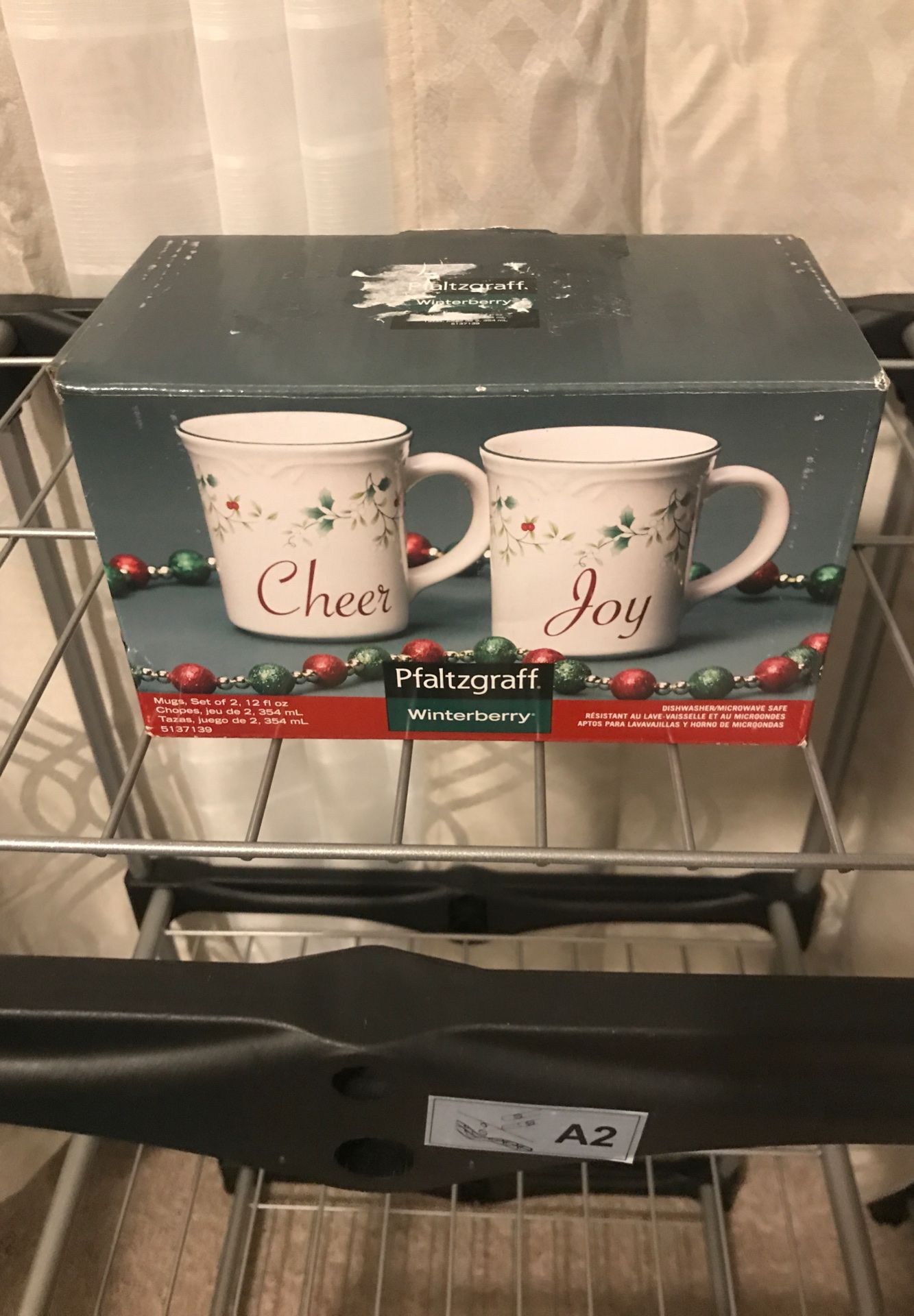 Pfaltzgraff mugs set of two brand new in box never been opened