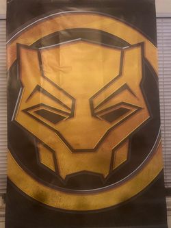 Black Panther Vinyl Wall Scroll