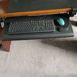 Keyboard Tray Under Desk, Pull-Out 