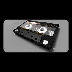 License Plate Novelty Car Front K7 Magnetic Tape Record Vintage Tape