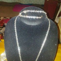 Cain .bracelet. Italy Sterling silver. 28 Gram....